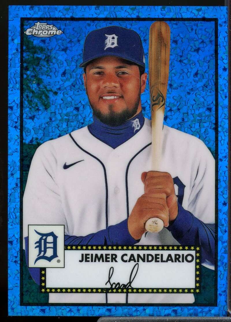 Candelario 2021 Topps Chrome Platinum Anniversary Blue Mini Diamond Ref. #355  Image 1