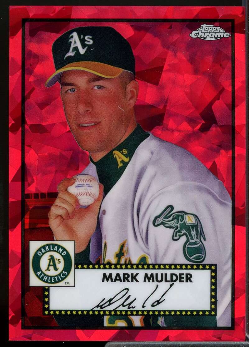 Mark Mulder 2021 Topps Chrome Platinum Anniversary Red Atomic Refractors #560  Image 1