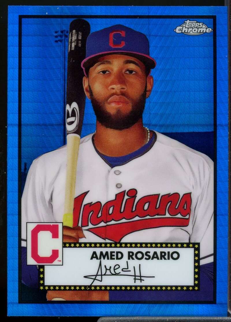 Amed Rosario 2021 Topps Chrome Platinum Anniversary Blue Prism Refractors #294  Image 1