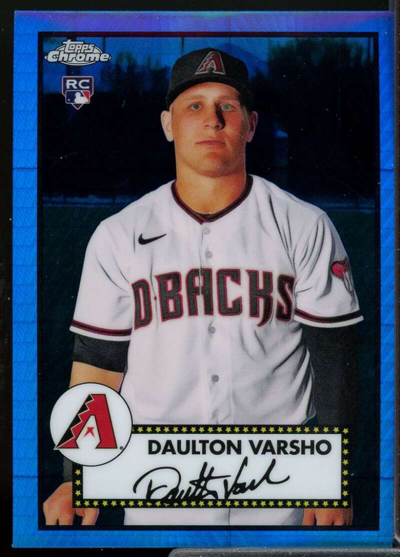D. Varsho Rookie Card 2021 Topps Chrome Anniversary Blue Prism Refractors #21  Image 1