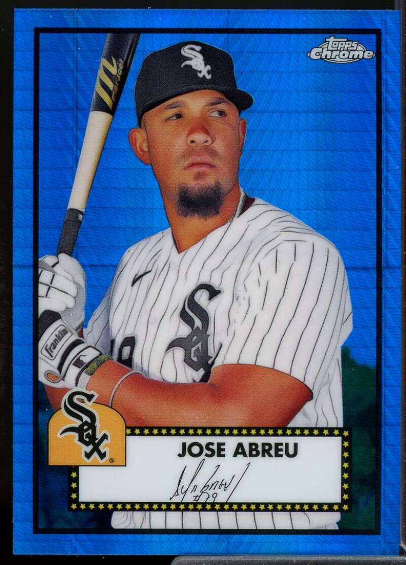 Jose Abreu 2021 Topps Chrome Platinum Anniversary Blue Prism Refractors #380  Image 1