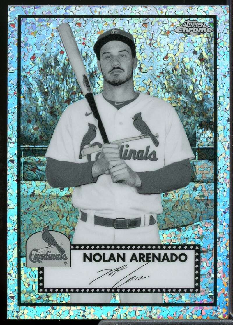 Arenado 2021 Topps Chrome Anniversary Black White Mini Diamond Refractors #157  Image 1