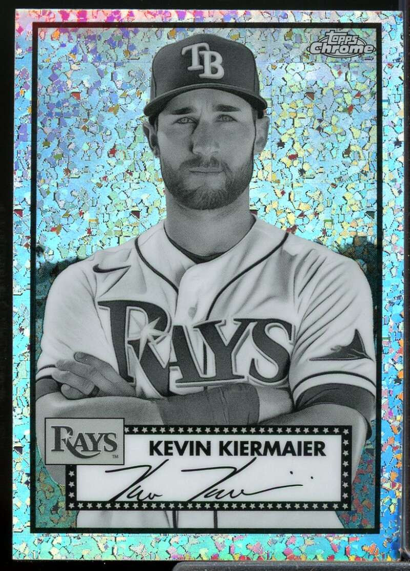 Kiermaier 2021 Topps Chrome Anniversary Black White Mini Diamond Refractors #476  Image 1