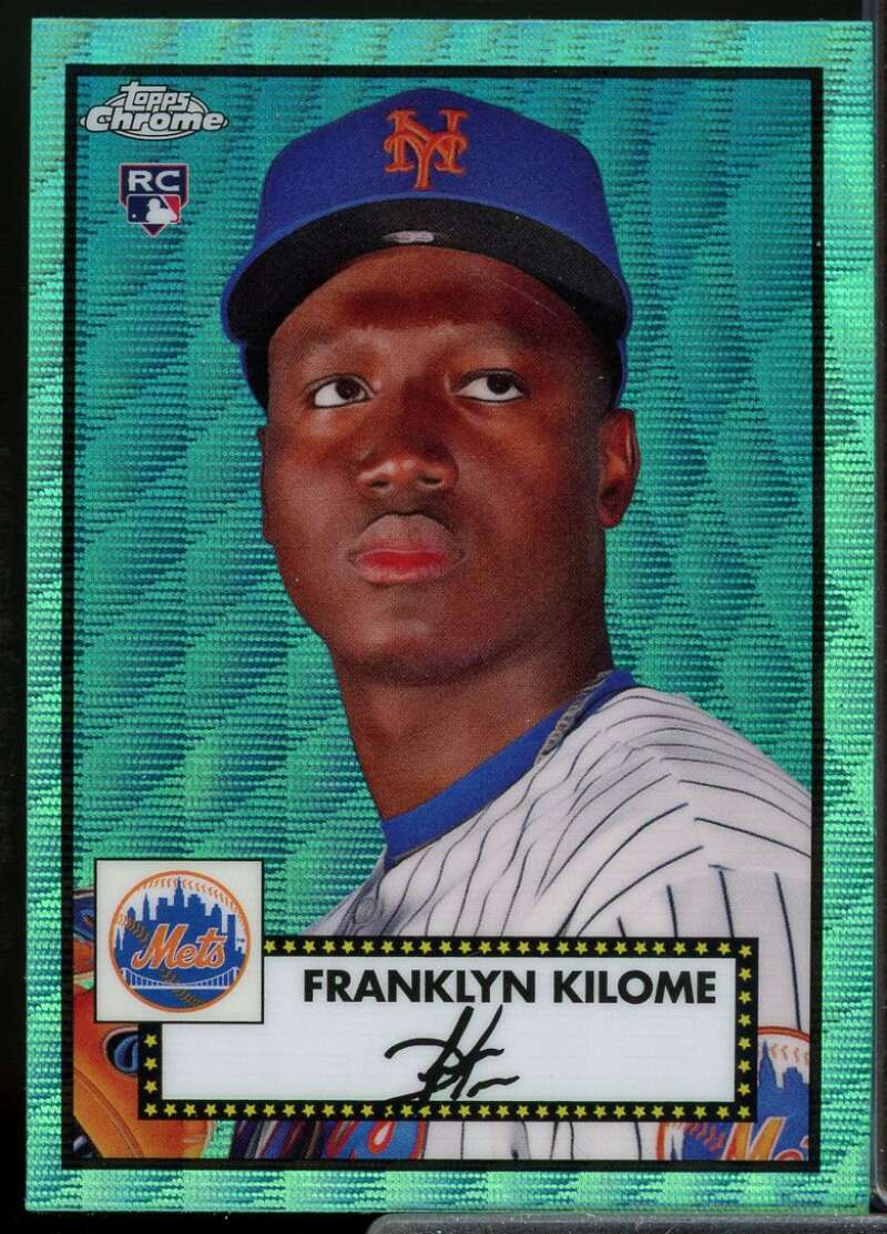 Franklyn Kilome 2021 Topps Chrome Platinum Anniversary Aqua Wave Refractors #68  Image 1