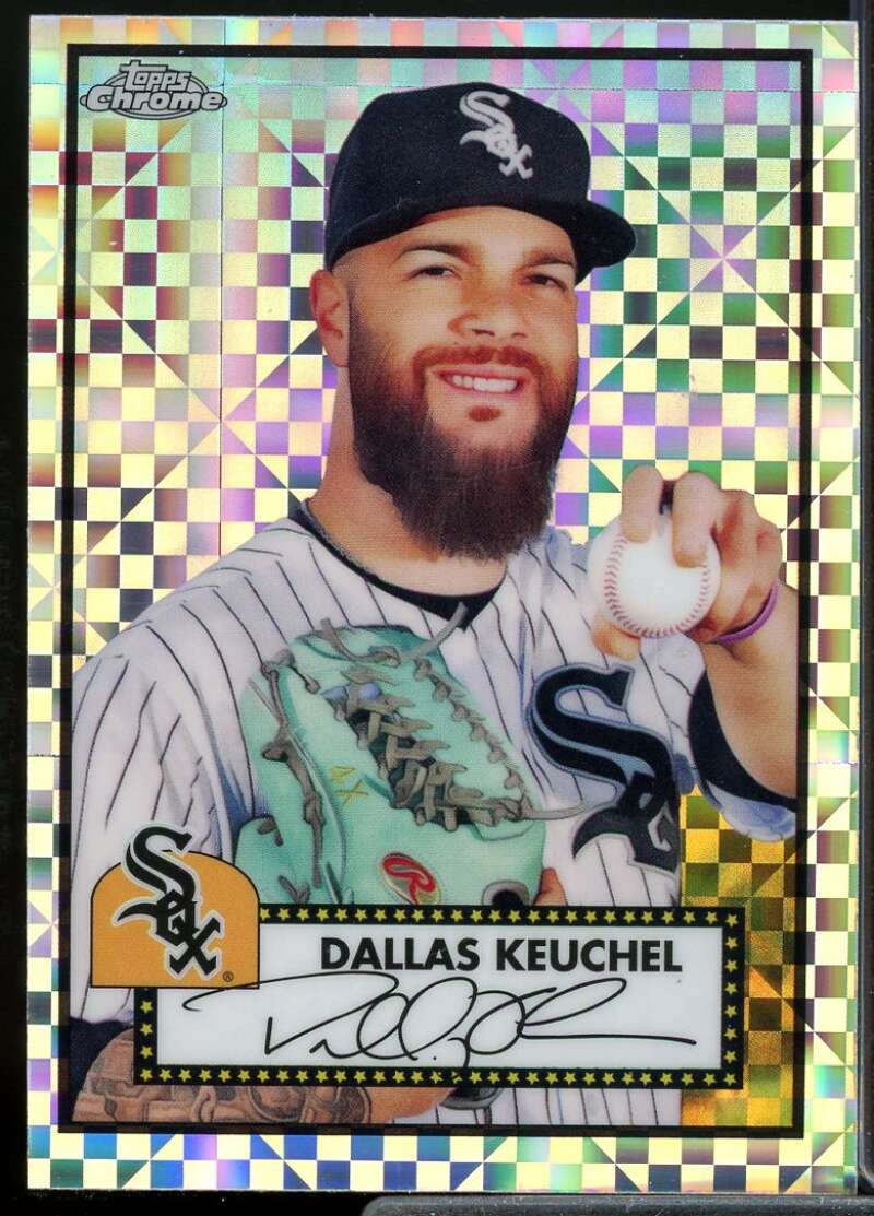 Keuchel 2021 Topps Chrome Anniversary Black White Mini Diamond Refractors #248  Image 1