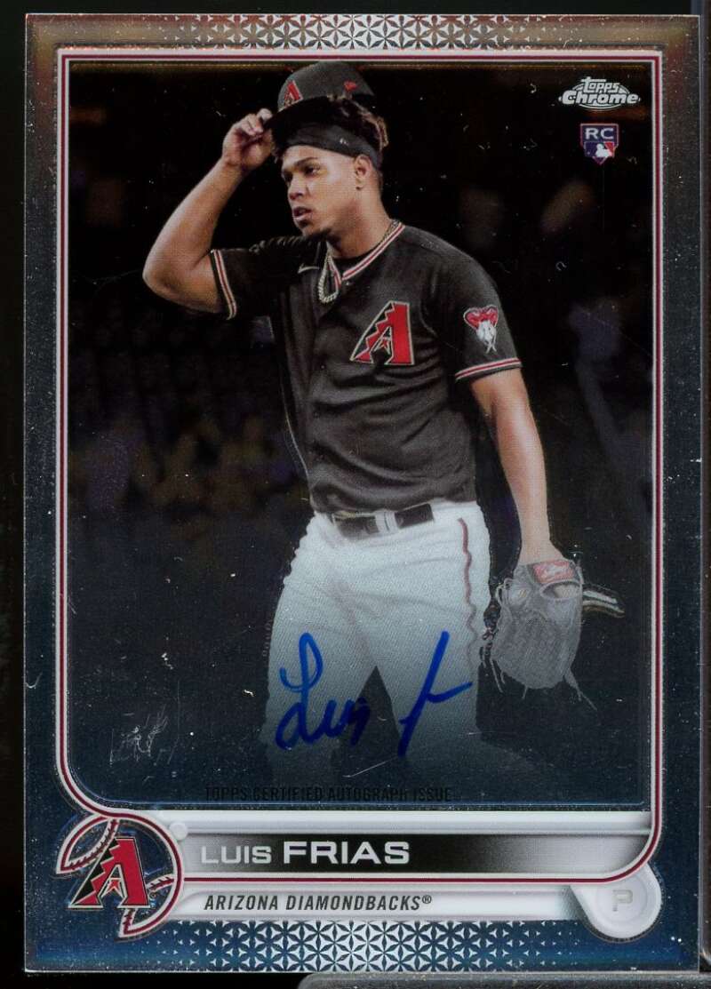 Luis Frias Rookie Card 2022 Topps Chrome Rookie Autographs #RALF  Image 1