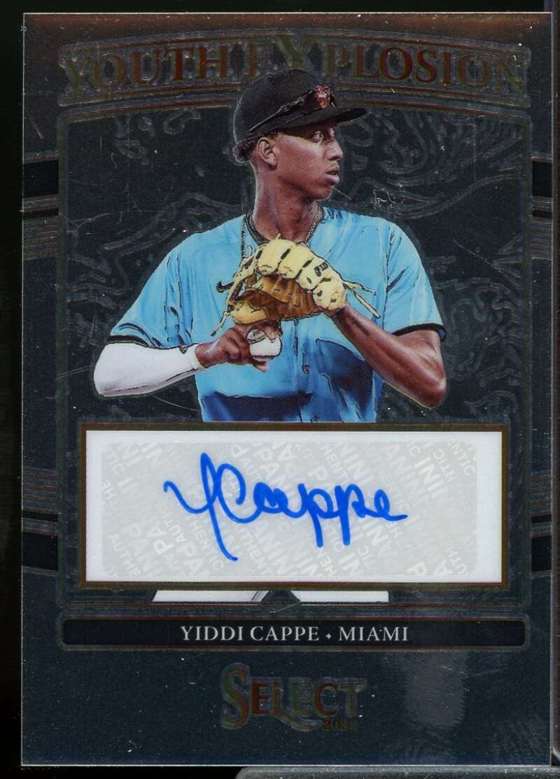 Yiddi Cappe Card 2022 Select Youth Explosion Signatures #3  Image 1
