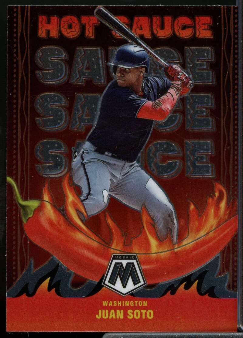 Juan Soto Card 2022 Panini Mosaic Hot Sauce #2  Image 1
