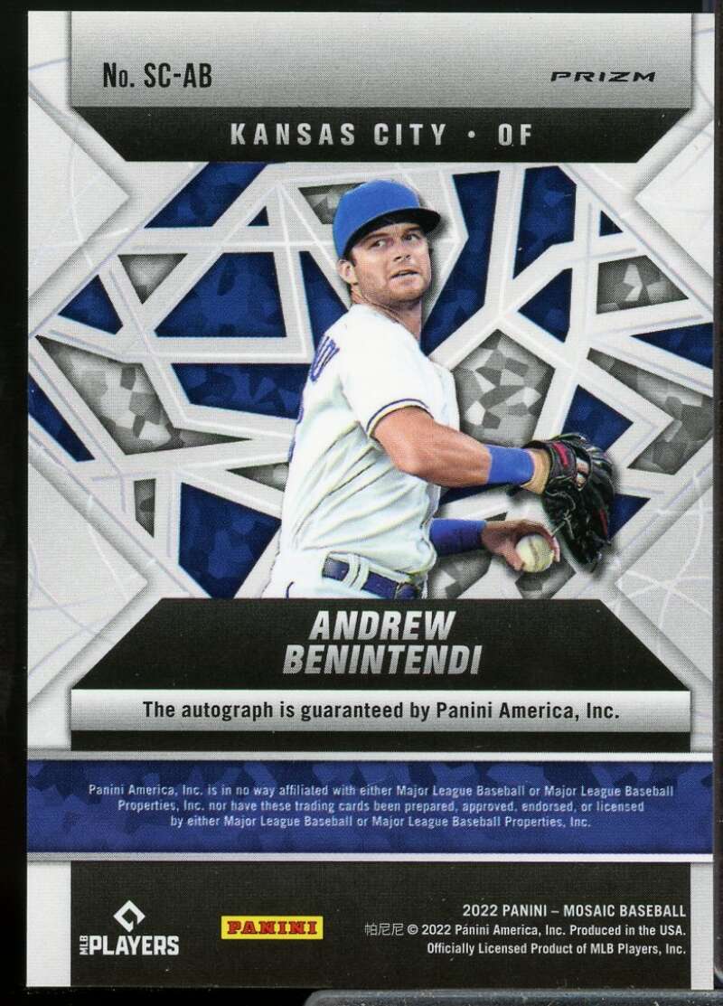 Andrew Benintendi Card 2022 Panini Mosaic Scripts Holo #91  Image 2