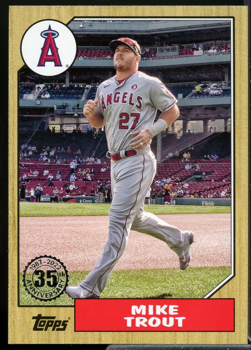 Mike Trout Card 2022 Topps '87 Topps #T87100  Image 1