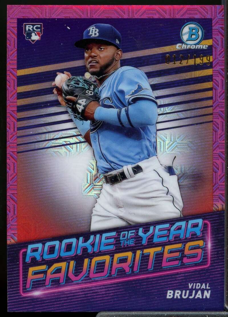 Brujan Rookie Card 2022 Bowman Chrome Mega Box ROY Favorites Pink Ref #ROYF4  Image 1