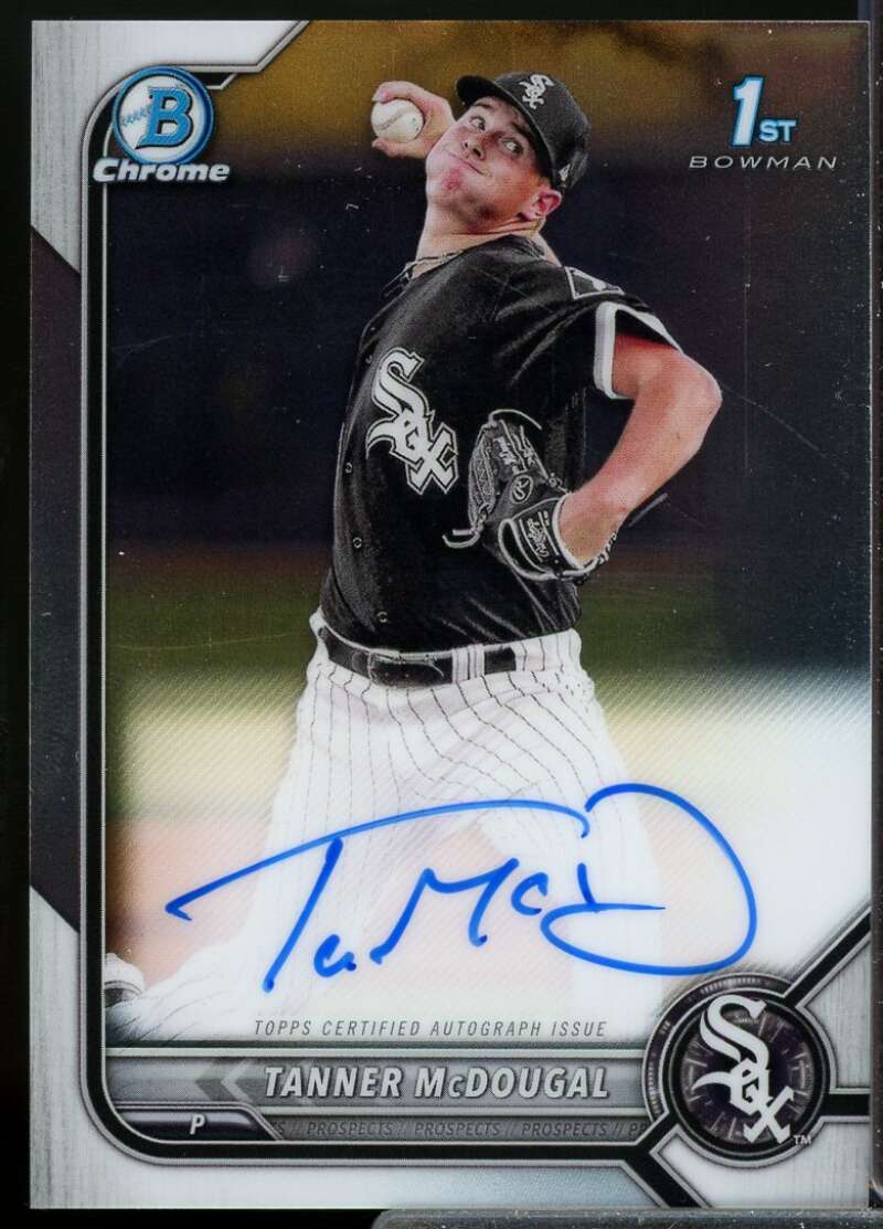 Tanner McDougal Rookie Card 2022 Bowman Chrome Prospect Autographs #CPATM  Image 1