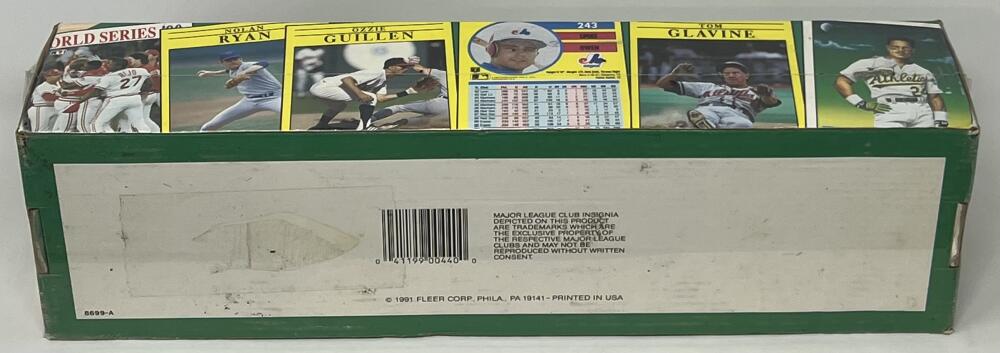 1991 Fleer Green Christmas Baseball Factory  Set  Image 2