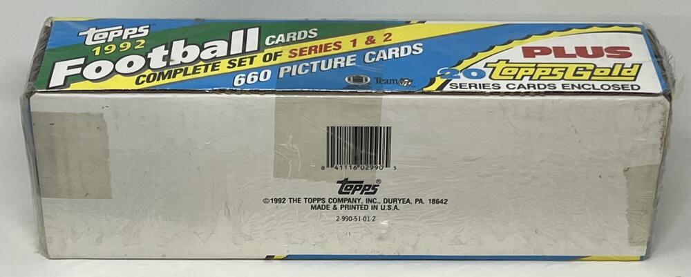 1992 Topps Series 1 and 2 Football Factory Set Image 2