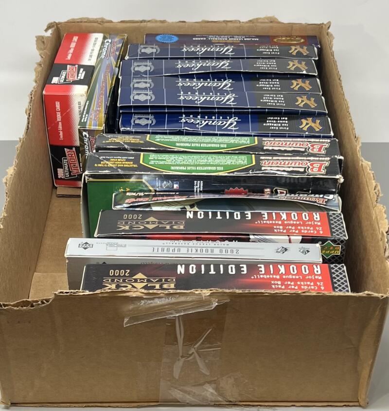 (15) 2001 Baseball Bowman Chrome,Upper Deck Legends, Black Diamond Box Lot Image 1