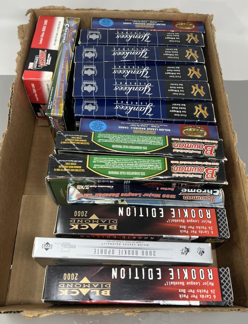 (15) 2001 Baseball Bowman Chrome,Upper Deck Legends, Black Diamond Box Lot Image 2