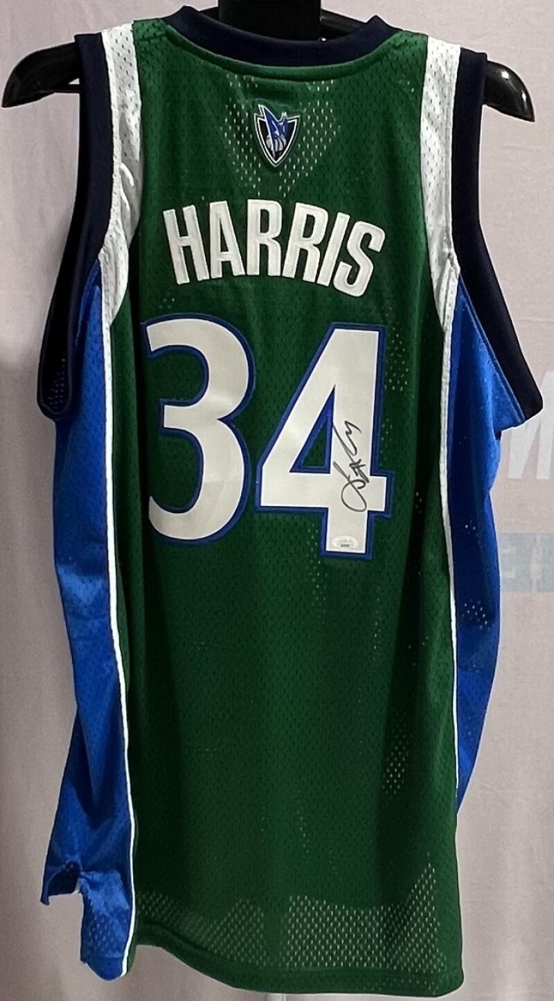 Devin Harris Dallas Mavericks Signed Adidas L Basketball Jersey  JSA Authentic Image 1