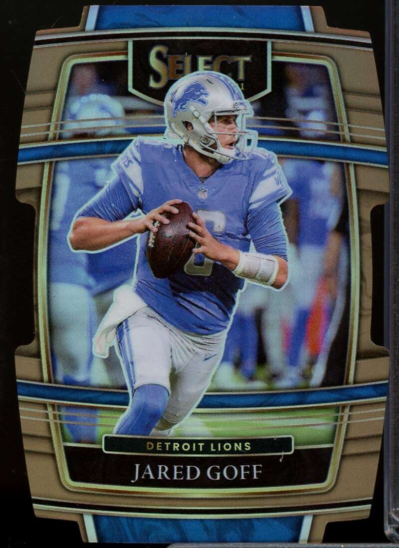 Jared Goff Card 2021 Select Prizm Copper Die Cut #13  Image 1