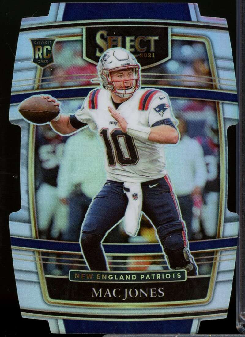 Mac Jones Rookie Card 2021 Select Prizm Silver Die Cut #51  Image 1
