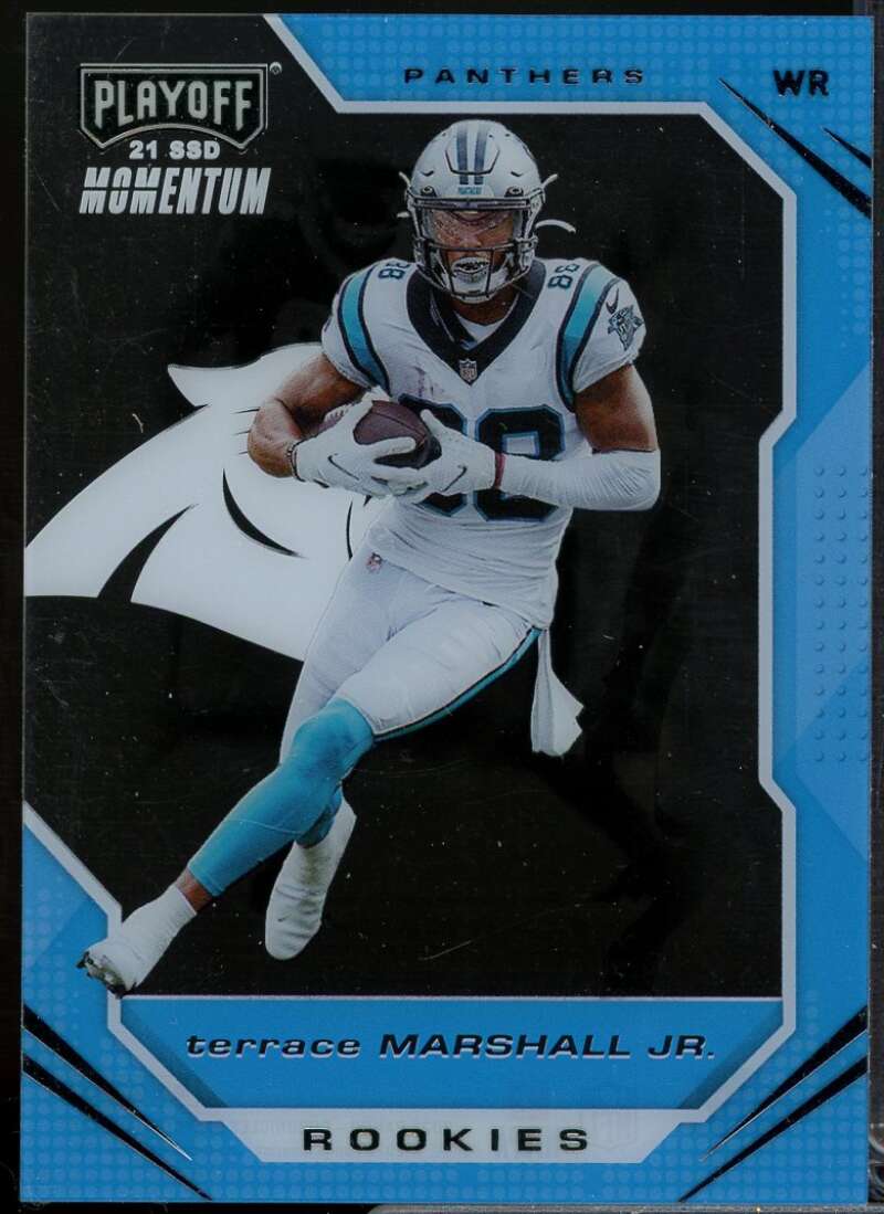 Terrace Marshall Jr. Rookie 2021 Panini Chronicles Playoff Momentum Rookies #19  Image 1