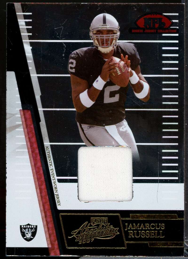 JaMarcus Russell Card 2007 Absolute Memorabilia Rookie Jersey Collection #20  Image 1
