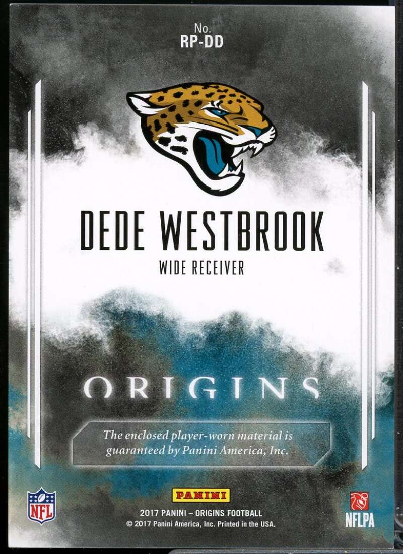 Dede Westbrook Card 2017 Panini Origins Rookie Patches Orange #28  Image 2