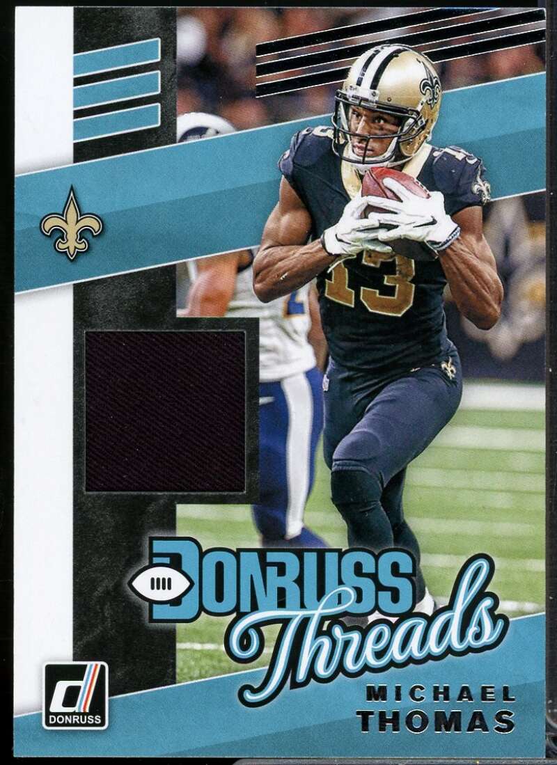 Michael Thomas Card 2019 Donruss Threads Blue #27  Image 1