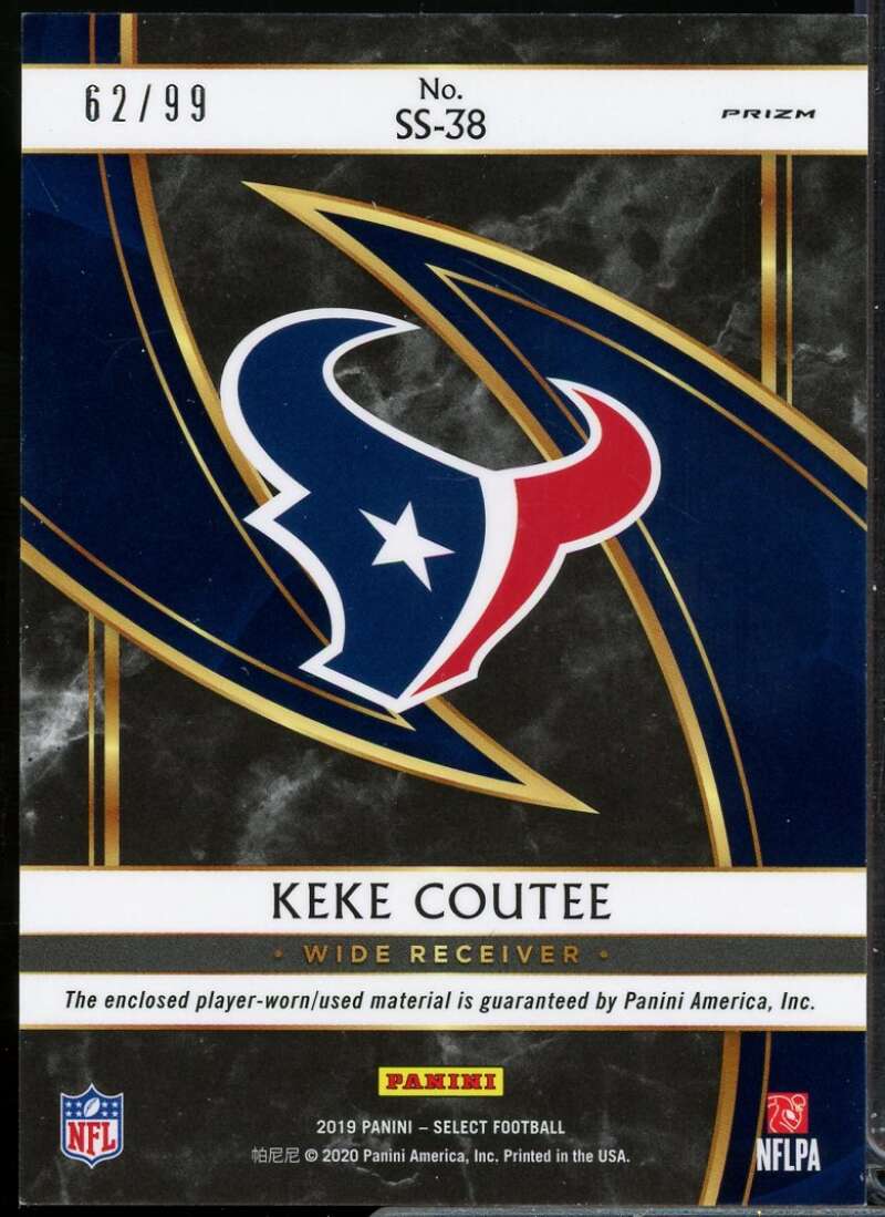 Keke Coutee Card 2019 Select Select Swatches Prizm #38  Image 2
