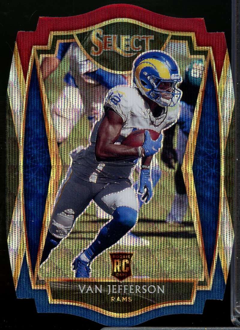 Van Jefferson Rookie Card 2020 Select Prizm Tri Color Die Cut #171  Image 1