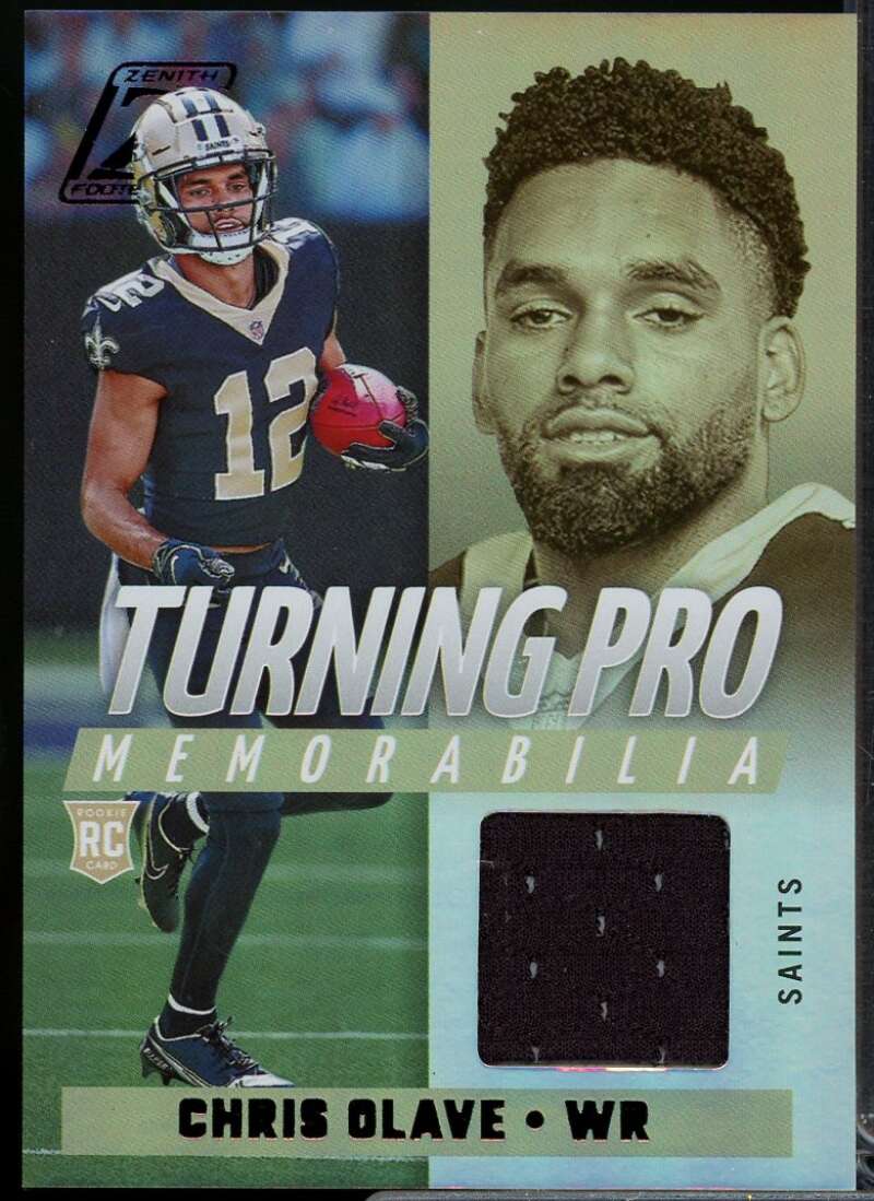 Chris Olave Rookie Card 2022 Zenith Turning Pro Memorabilia #9  Image 1