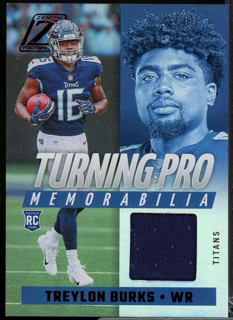 Treylon Burks Rookie Card 2022 Zenith Turning Pro Memorabilia #11  Image 1
