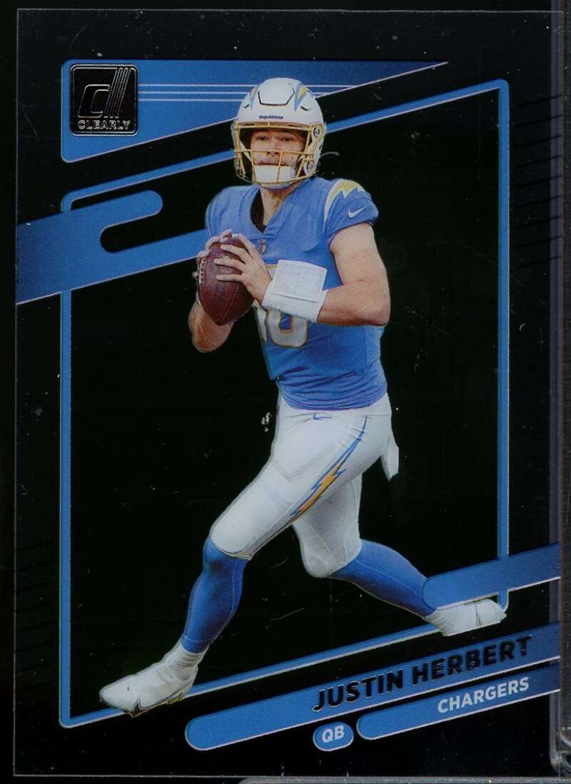 Justin Herbert Card 2021 Clearly Donruss #24  Image 1