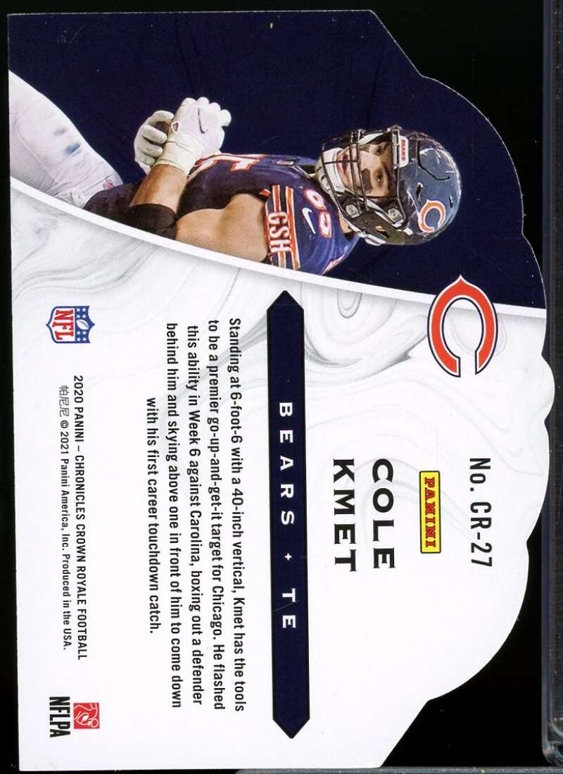 Cole Kmet Rookie Card 2020 Crown Royale #27  Image 2