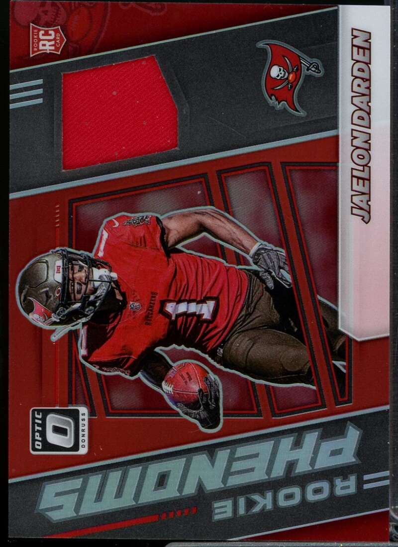 Jaelon Darden Card 2021 Donruss Optic Rookie Phenoms Jerseys Horizontal Red #34  Image 1