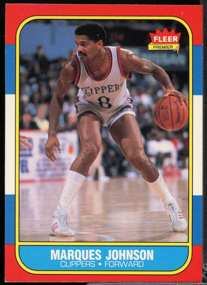 Marques Johnson Card 1986-87 Fleer #54  Image 1