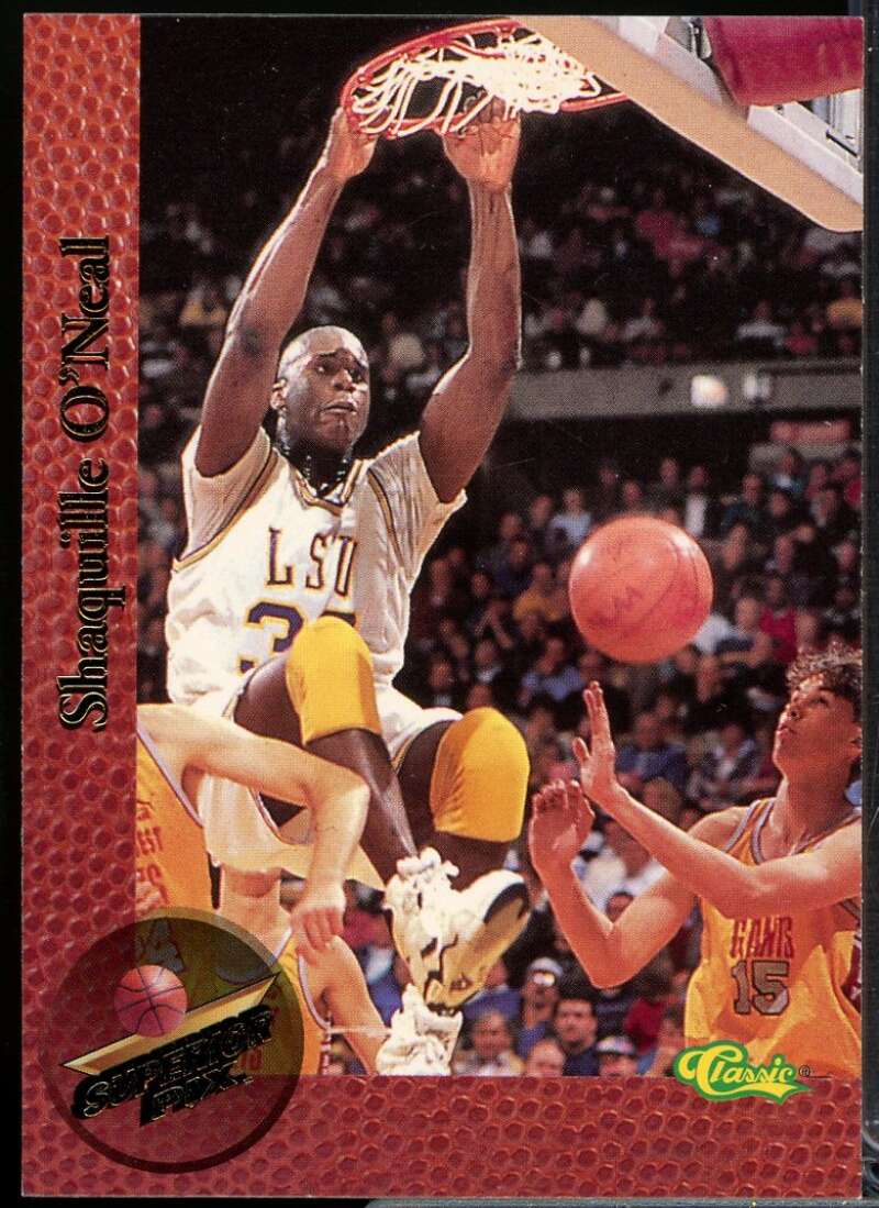 Shaquille O'Neal Card 1995 Superior Pix #74  Image 1