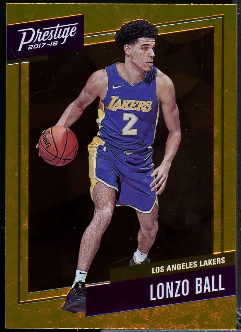 Lonzo Ball Card 2017-18 Prestige Micro Etch Rookies Orange #2  Image 1