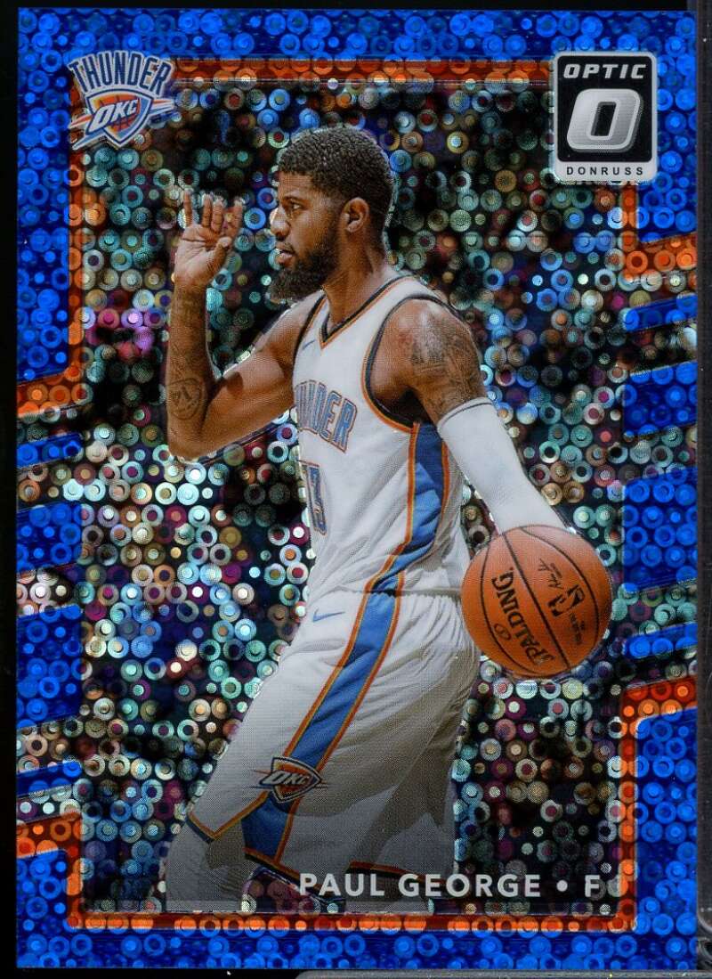 Paul George Card 2017-18 Donruss Optic Fast Break Blue #102  Image 1