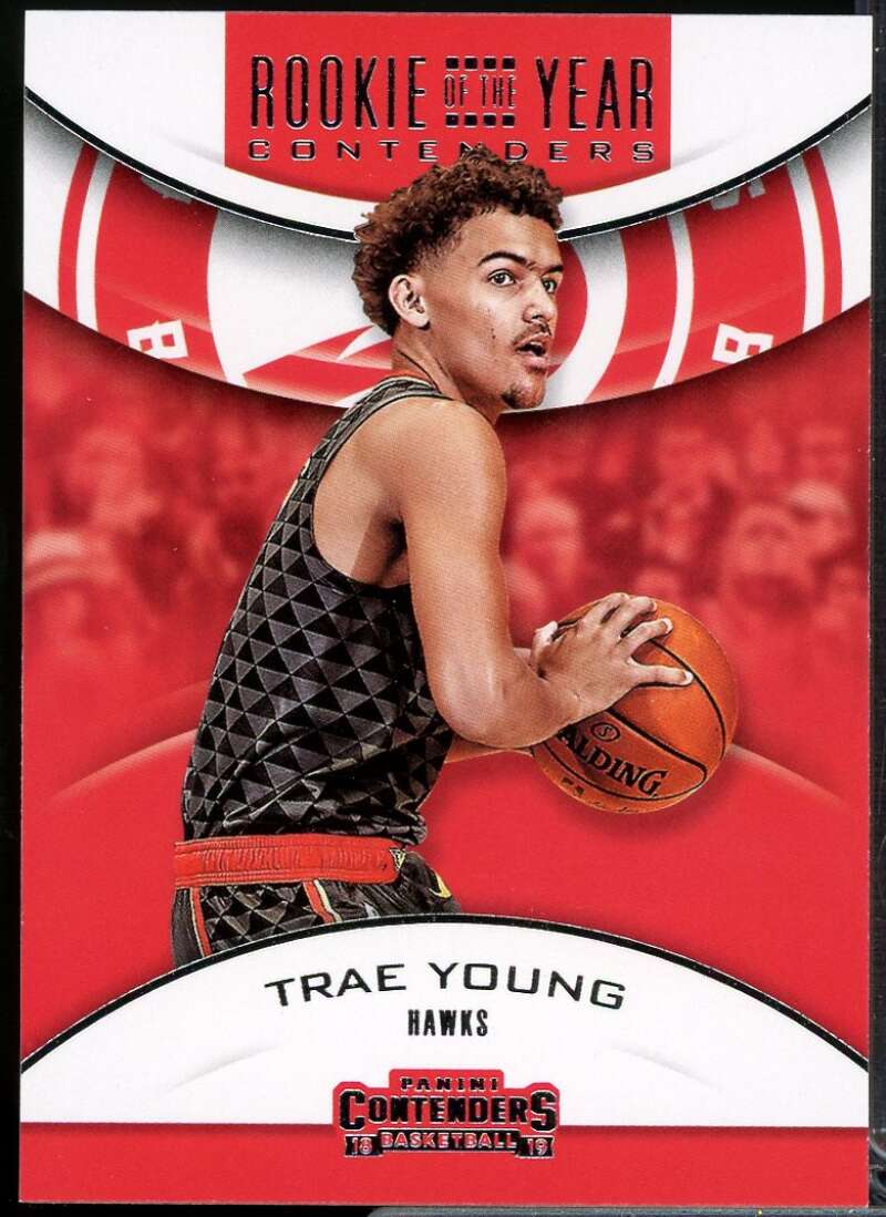 Trae Young Card 2018-19 Panini Contenders Rookie of the Year Contenders #6  Image 1