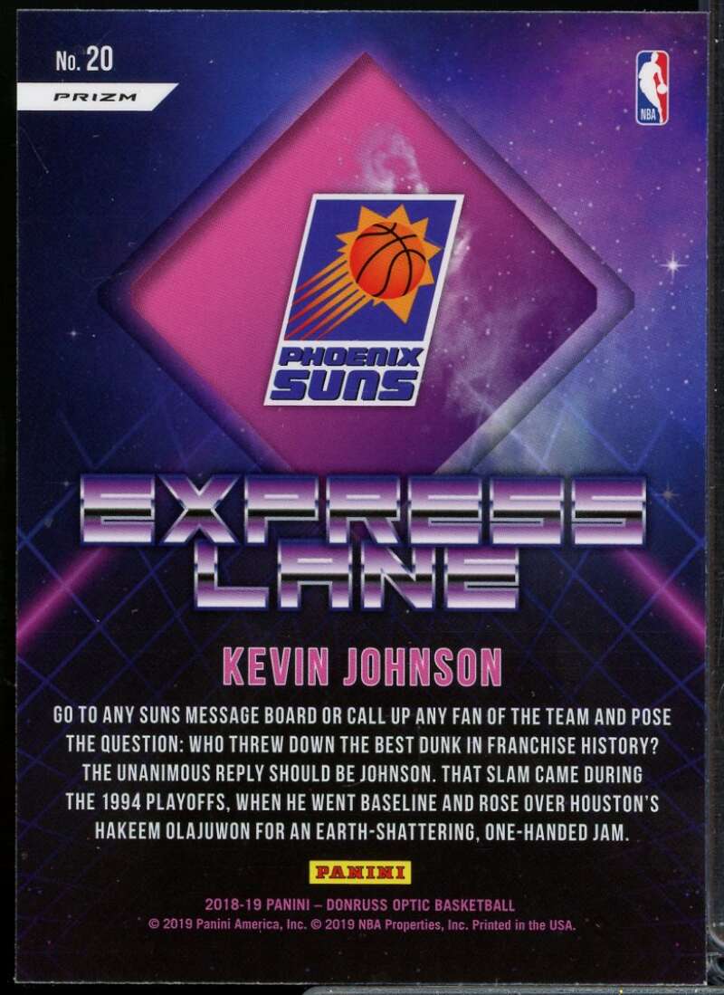 Kevin Johnson Card 2018-19 Donruss Optic Express Lane Holo #20  Image 2