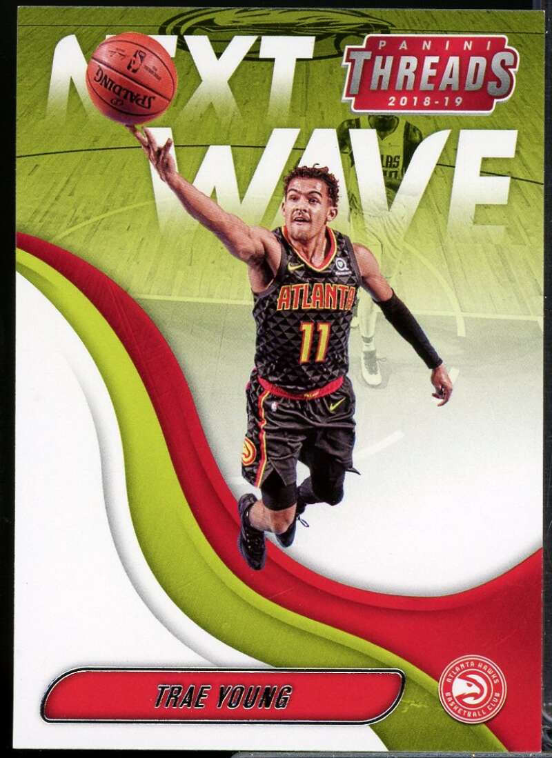 Trae Young Rookie Card 2018-19 Panini Threads Next Wave #2  Image 1