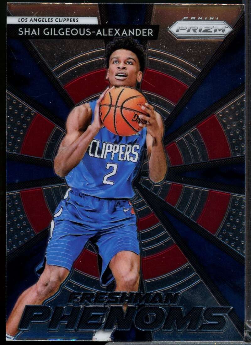 Shai Gilgeous-Alexander Rookie Card 2018-19 Panini Prizm Freshman Phenoms #15  Image 1