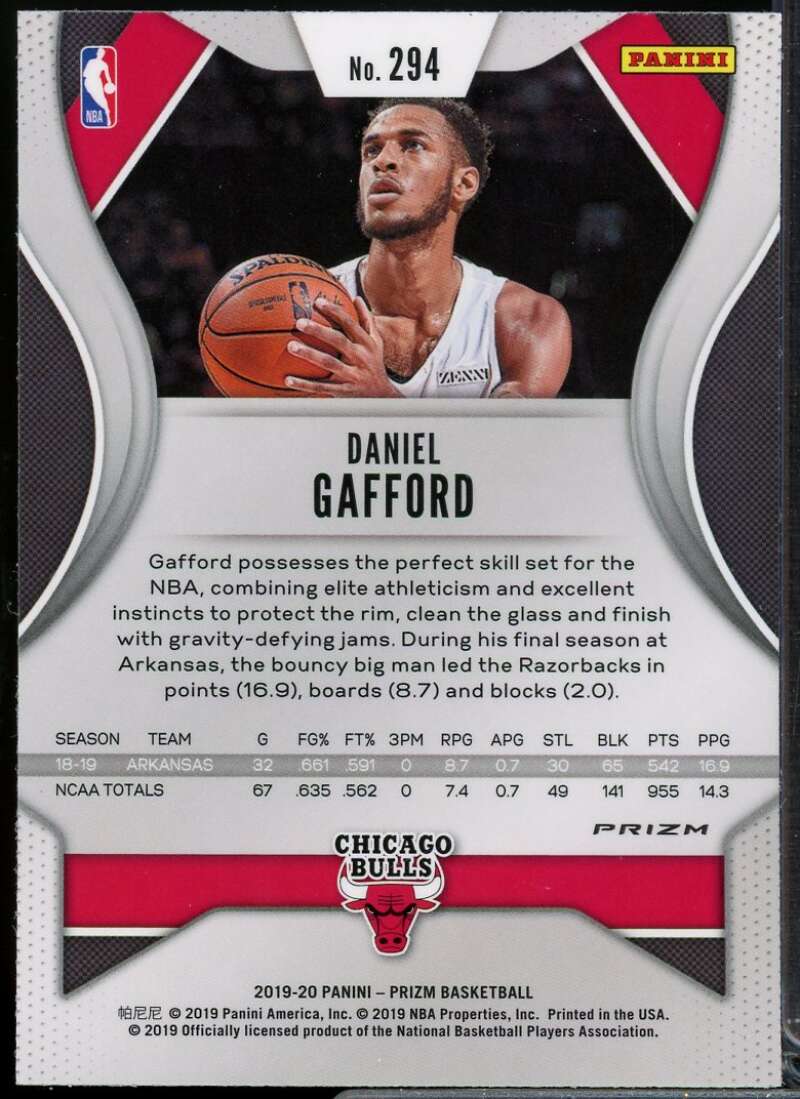 Daniel Gafford Rookie Card 2019-20 Panini Prizms Red Ice #294  Image 2