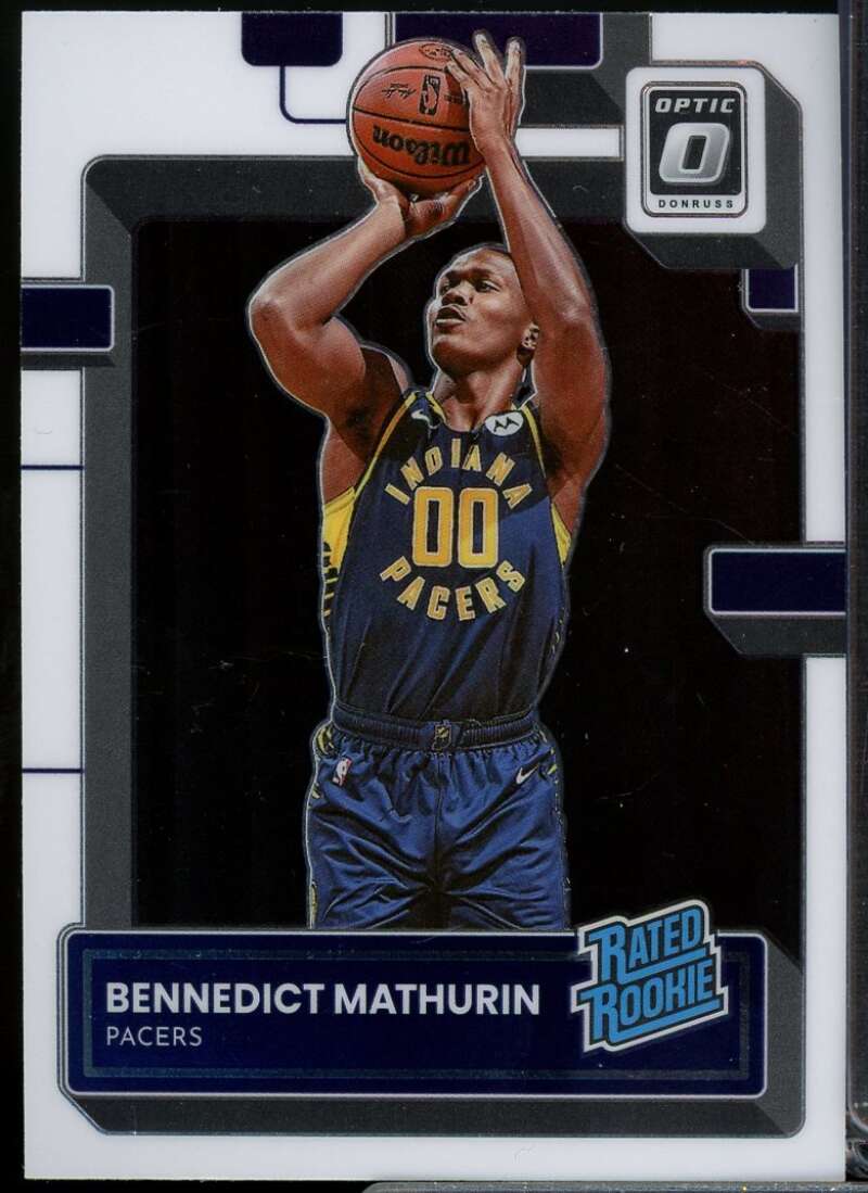 Bennedict Mathurin Rookie Card 2022-23 Donruss Optic #209  Image 1