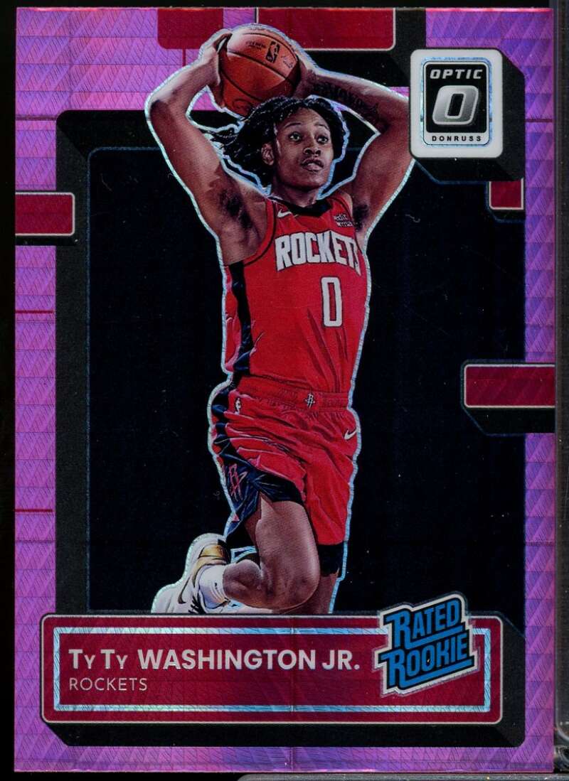 TyTy Washington Jr. Rookie Card 2022-23 Donruss Optic Hyper Pink #231  Image 1