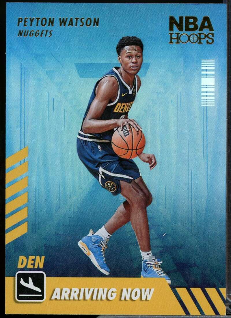 Peyton Watson Card 2022-23 Hoops Arriving Now Holo #30  Image 1