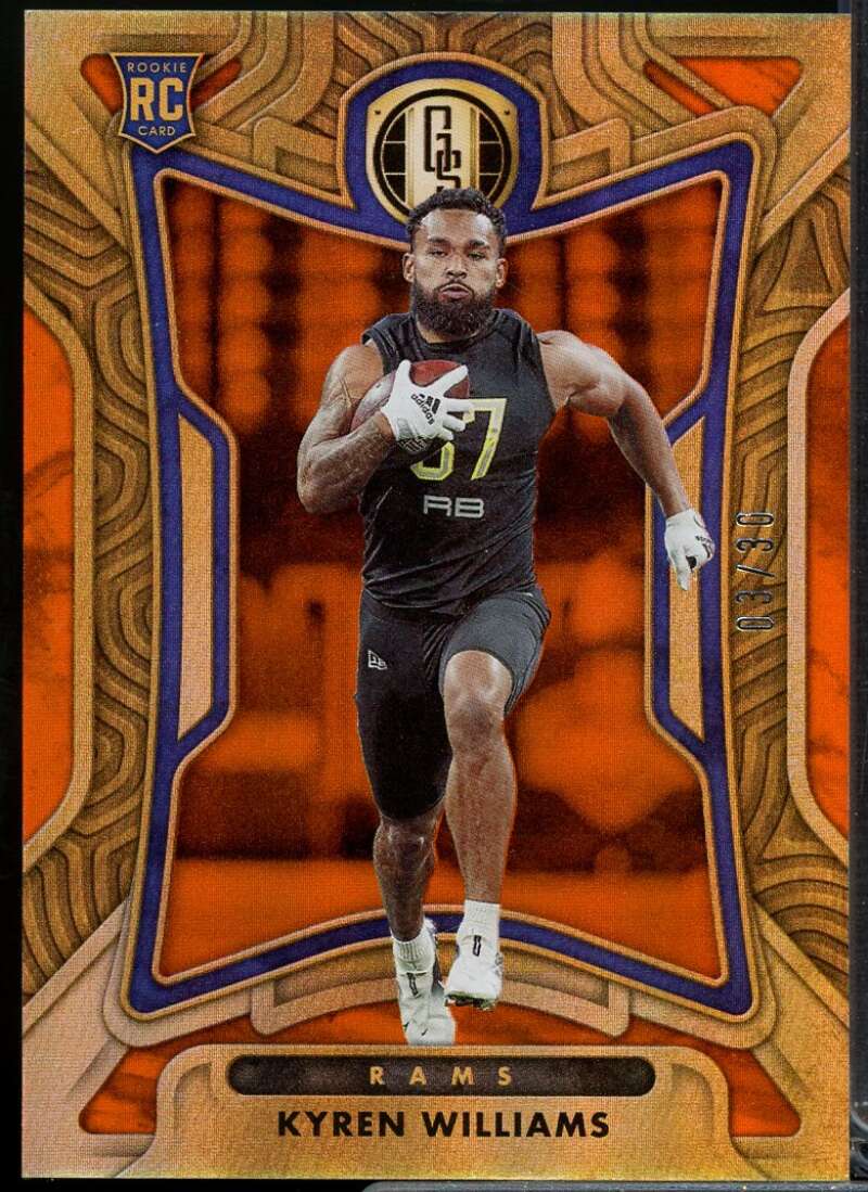 Kyren Williams Rookie Card 2022 Panini Gold Standard Citrine #122  Image 1