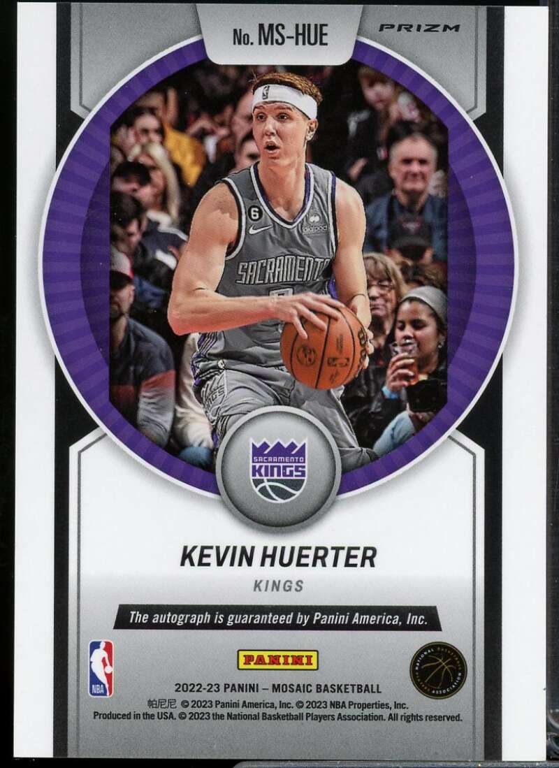 Kevin Huerter Card 2022-23 Panini Mosaic Scripts Genesis #53  Image 2