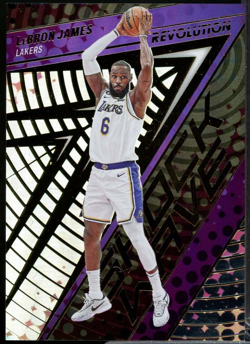 LeBron James Card 2022-23 Panini Revolution Shock Wave Galactic #8  Image 1