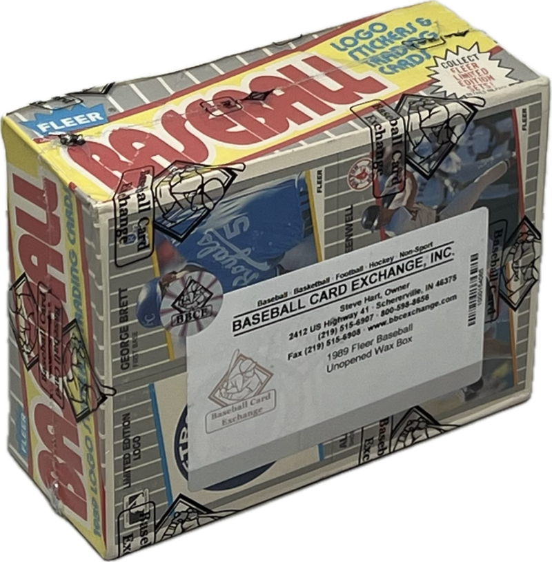 1989 Fleer Baseball Wax Box BBCE  Griffey Jr./ Ripken Image 4